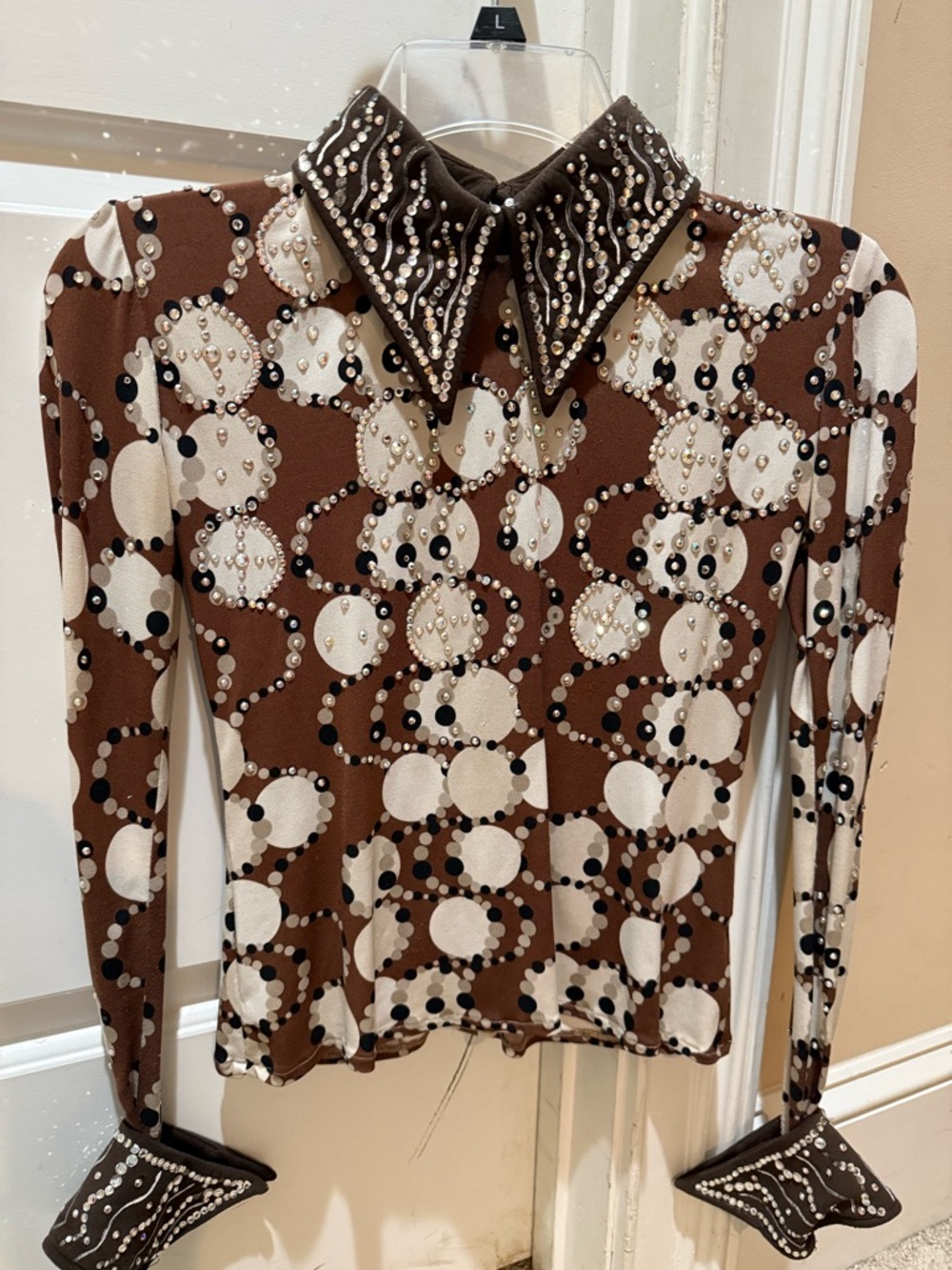 Western equestrian show shirt Very pretty ! Ready to show ..